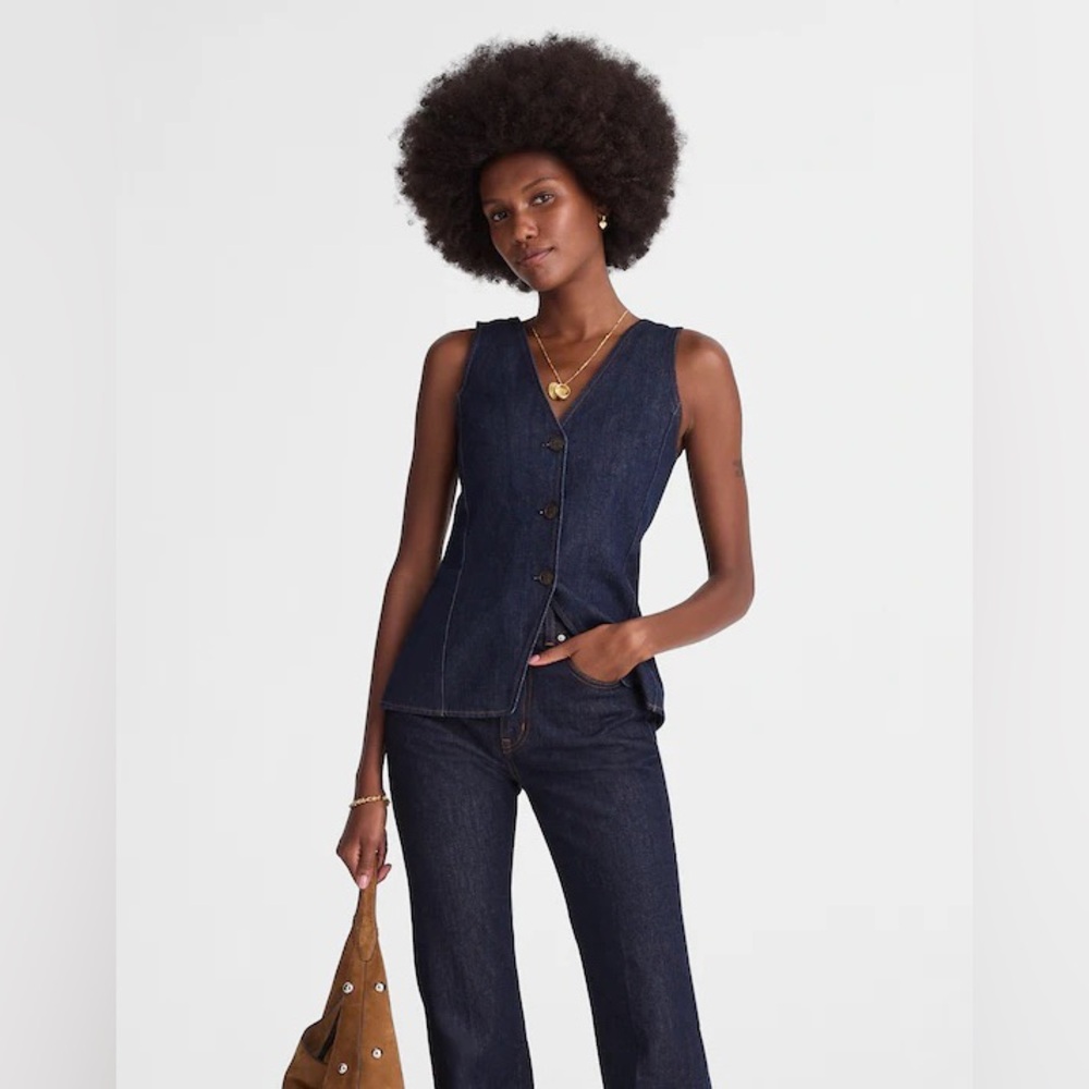Madewell Denim Cutaway Vest